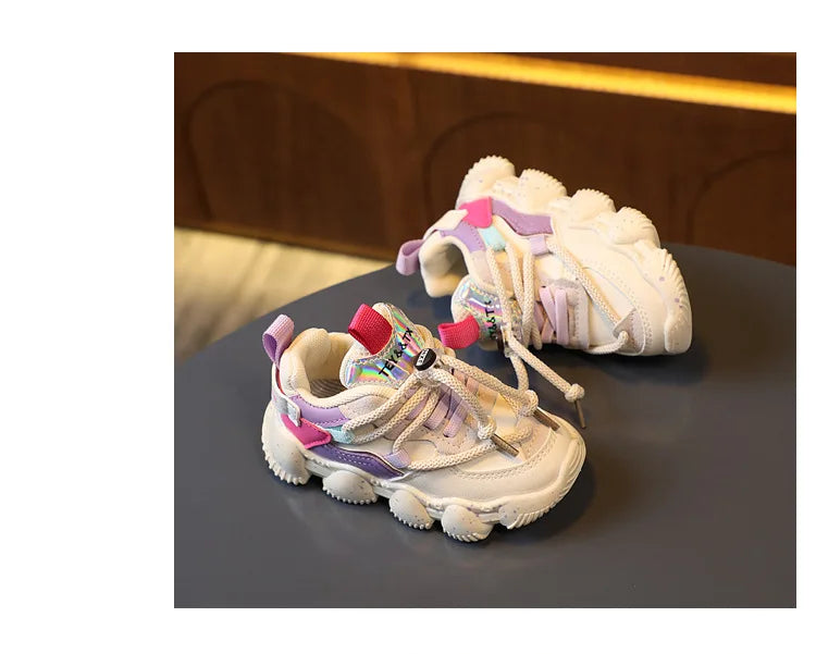 Children Casual Sneakers Kids Casual Sports Shoes Boy Girl Soft Sole Anti-slip Leisure Shoes Running Shoes 3 4 5 6 Year