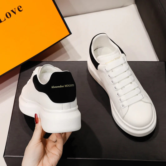 2024 Classic Leisure Sports Sneakers Height Increasing Lovers With Men's and Women's Thick Bottom fFlat Lace-up Waterproof Shoes