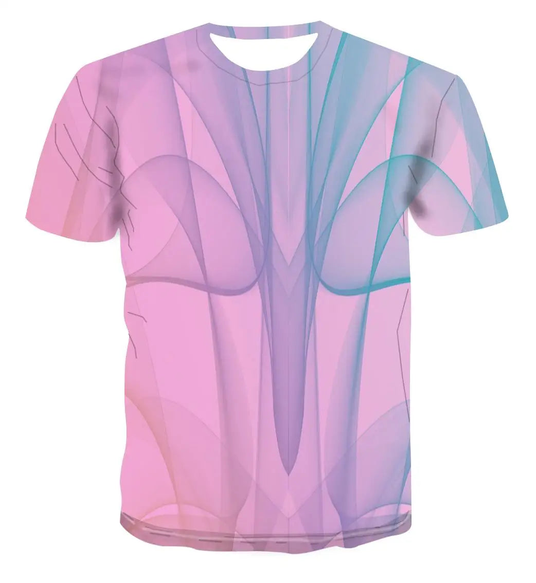 2022 New Summer Men's 3d T-shirt Casual Short-sleeved O-neck Fashion Funny Printing T-shirt Men and Women T-shirt High-quality