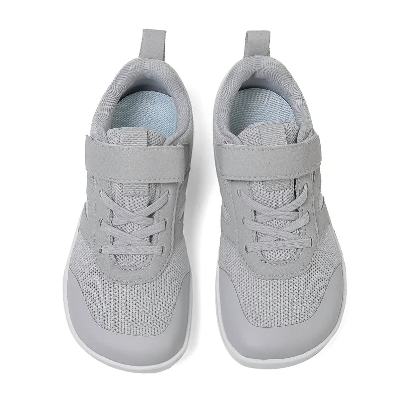 Kid Wide Width Barefoot Shoes | Boys/Girls Minimalist Elastic Opening Sneakers| Flexible- Zero Drop Sole Outdoor Children Shoes