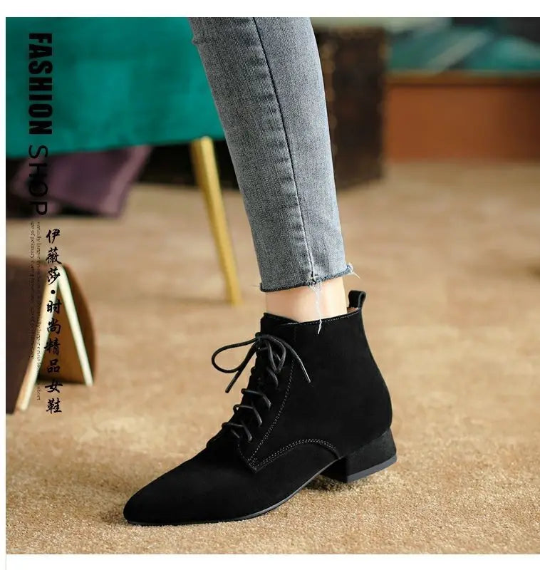 Super High Heel Boots High Heel Shoes Thick Heel Short Boots Autumn Winter 2025New Waterproof Platform Single Boot Women Boots