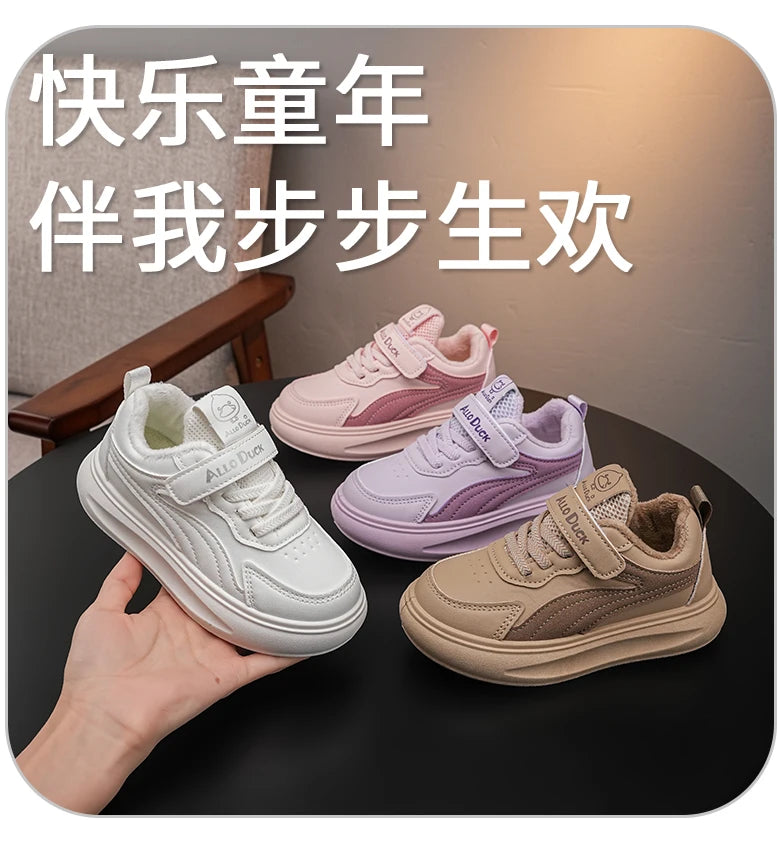 Popular Comfortable Kids Sneaker New Children Breathable Sports Shoes Non-slip Retro Ventilate Girl Footwear2025