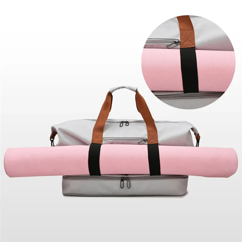 Weekend Sports Bags for Women with Shoe Compartment Travel Shoulder Bag Carry On Personal Item Handbags Gym Bag