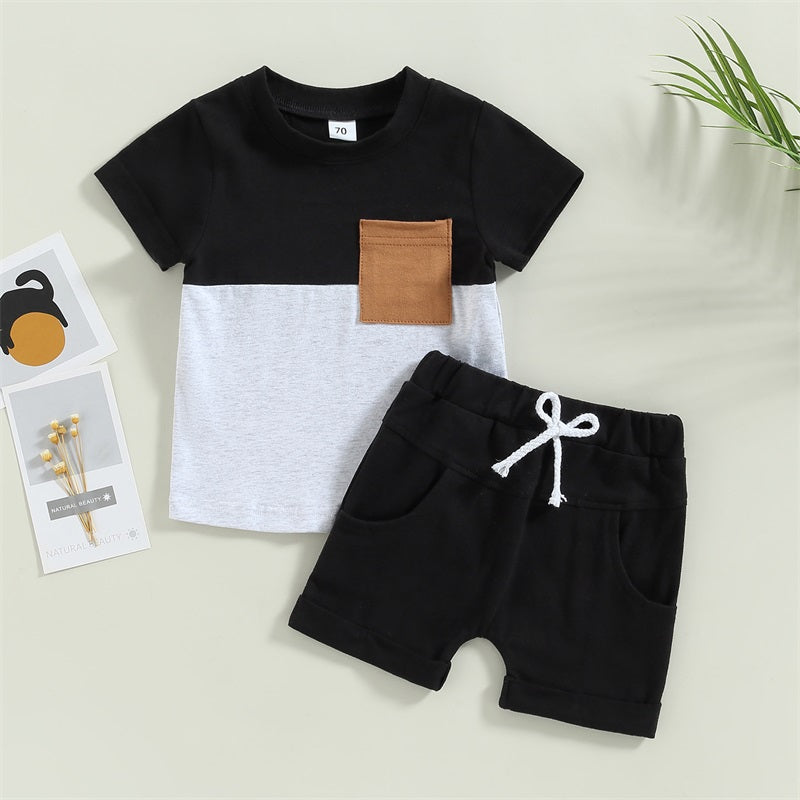 Pudcoco Toddler Boy Summer Clothes Toddler Outfits Short Sleeve T-Shirt and Shorts 2Pcs Little Boy Kids Sets 3-5T