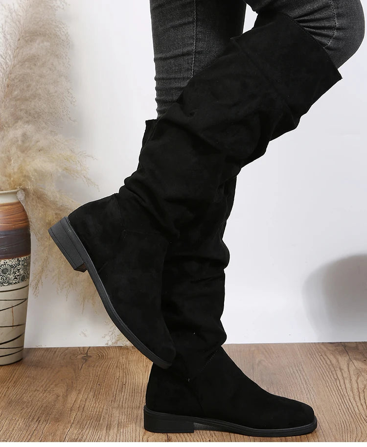 Boots Women's High Boots For Winter Shoes Woman Heels Botas Mujer New High Knee Boots Women Luxury Long Winter Footwear Snow