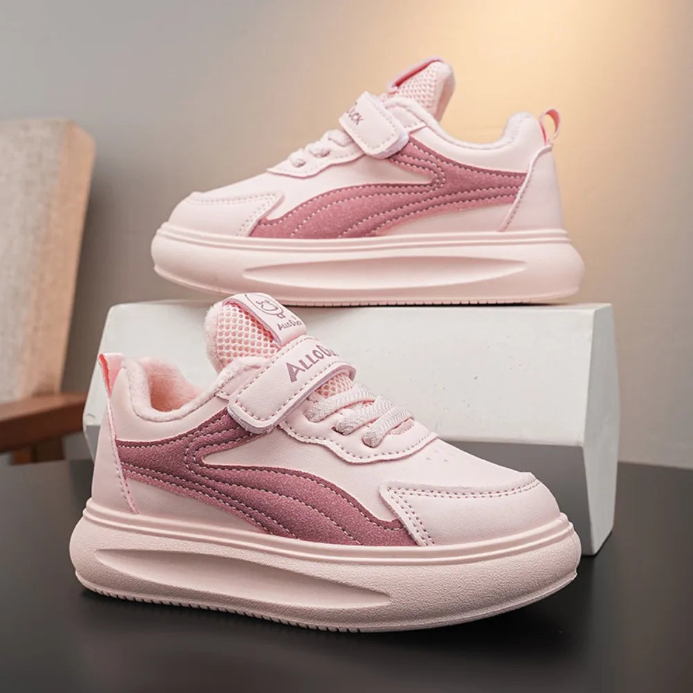 Popular Comfortable Kids Sneaker New Children Breathable Sports Shoes Non-slip Retro Ventilate Girl Footwear2025