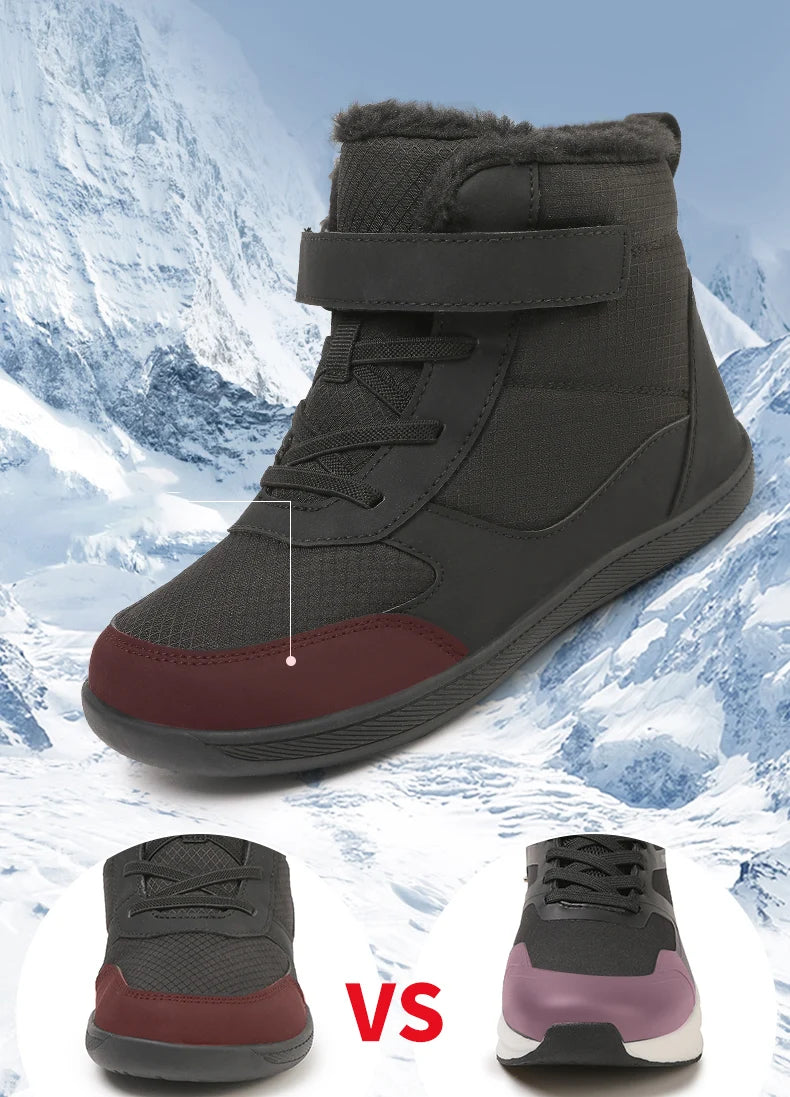 Kids Barefoot Snow Boots Winter Warm Boots for Girls Boys Outdoor Walking Non-slip Children's Shoes Girls' Boy Shoes Sneakers