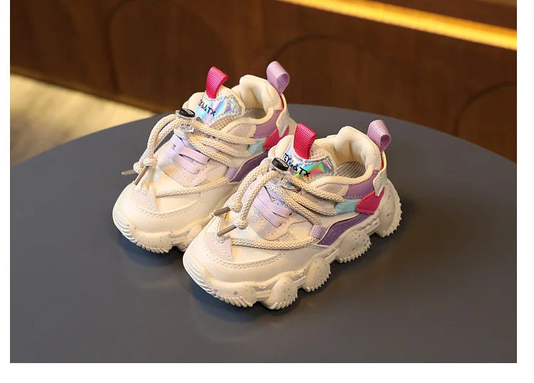 Children Casual Sneakers Kids Casual Sports Shoes Boy Girl Soft Sole Anti-slip Leisure Shoes Running Shoes 3 4 5 6 Year