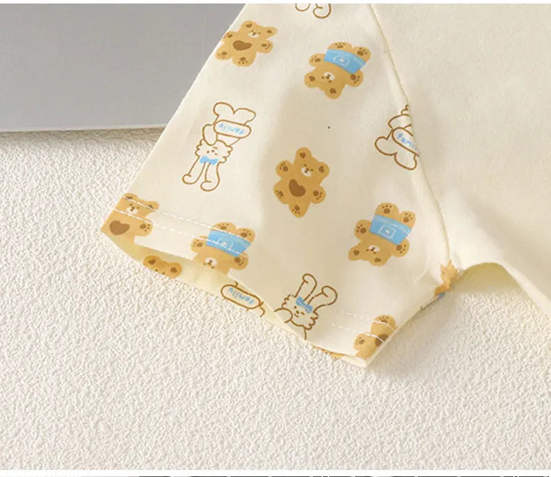 Children's Sets Cotton Kids Clothes short Sleeve Home  Sleepwear Children's Clothing Boy Girl Spring and summer Tops Pants Suits