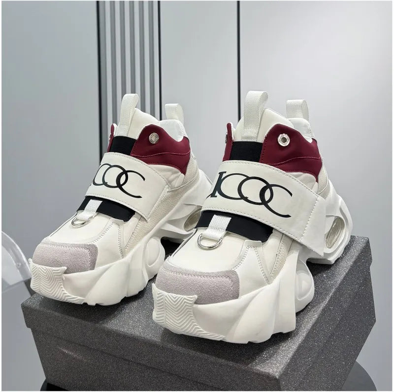 Men's Thick Soled Sports Shoes Fashionable and Versatile Trendy Street Style Men's Casual Shoes