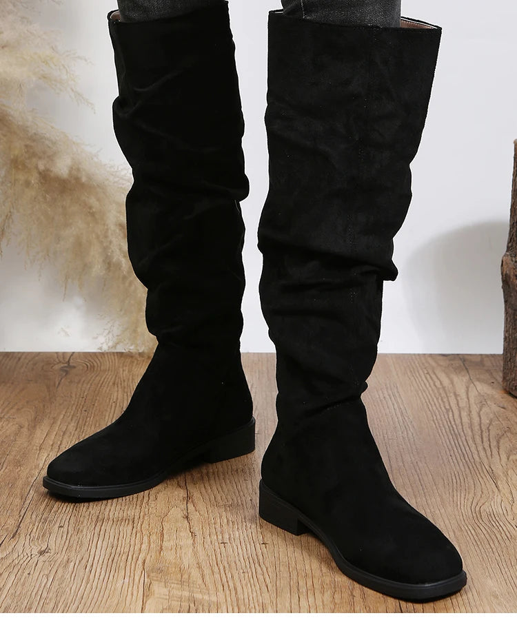 Boots Women's High Boots For Winter Shoes Woman Heels Botas Mujer New High Knee Boots Women Luxury Long Winter Footwear Snow