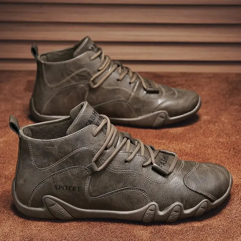 Moccasin Soft Leather Shoes For Men Flat Man Casual Shoe Fashion 2025 Cheap Clearance Korean Style Classic Original Slip-on Pu