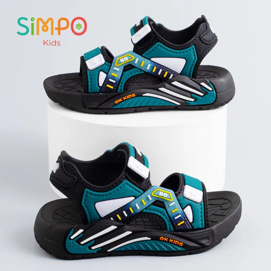 One Pairs of Summer Kids' Sandals Unisex Soft Bottom Casual Beach Shoes for Primary School Students