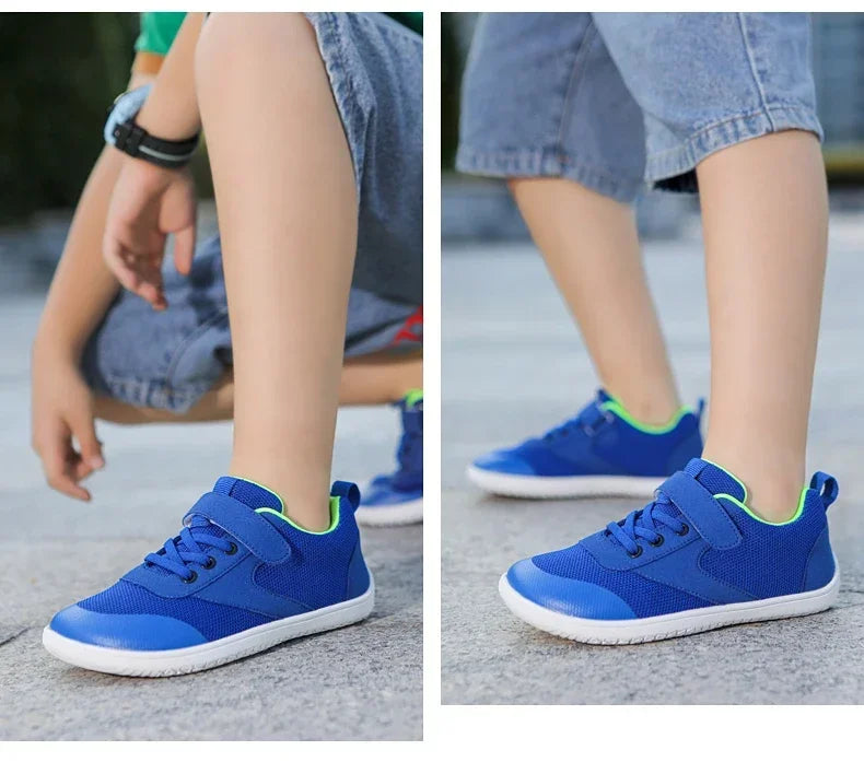 Kids Wide Barefoot Shoes Boys Girls Minimalist Sneakers Toddler Lightweight Non Slip Narutal Children Walking Shoes Skate Flat