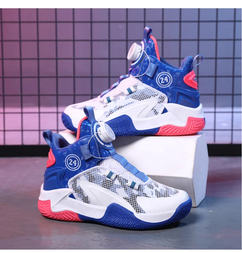 2025 New Children's Basketball Sports Shoes for Boys High Quality Running Kids Shoes Child Sneakers Non-Slip School Shoes