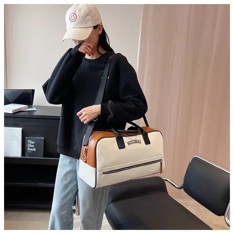 Large Capacity PU Zipper Travel Bag 2025 New High Quality Brand Simplicity Waterproof Luxury Leisure Vacation Luggage Bag