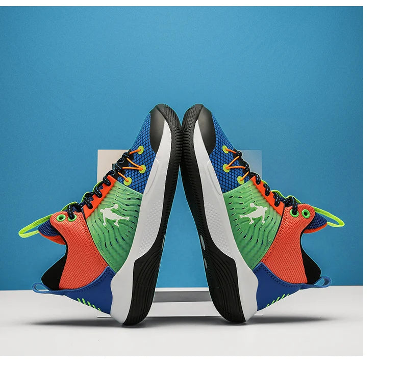 Brand Basketball Shoes For Kids Sneakers Non-Slip Cushion Boys Basketball Sneakers Sports Shoes Comfortable Children's Sneakers