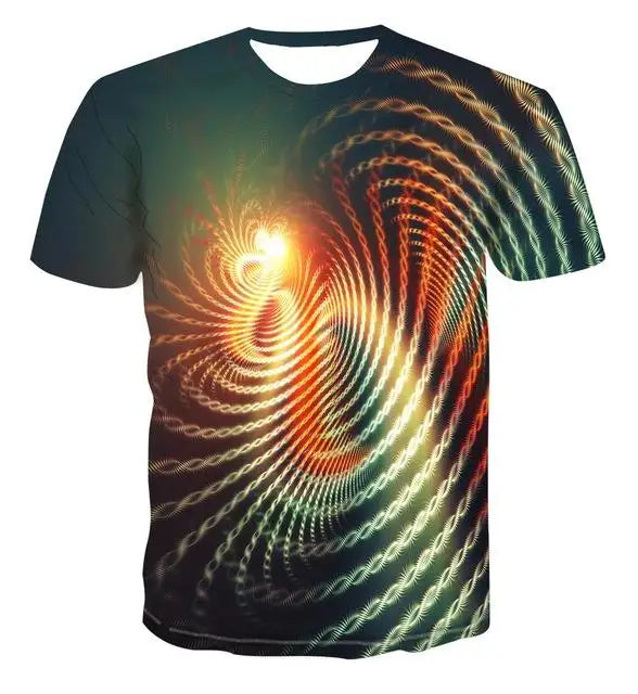 2022 New Summer Men's 3d T-shirt Casual Short-sleeved O-neck Fashion Funny Printing T-shirt Men and Women T-shirt High-quality