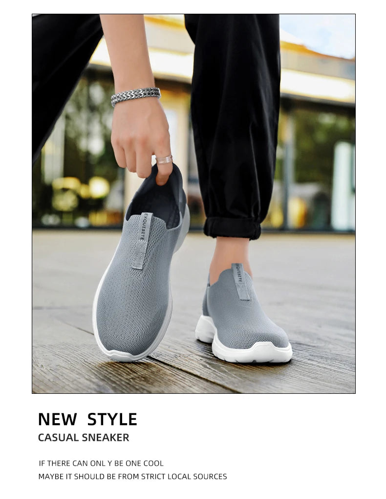 2025 Men's Walking Shoes Summer Fashion Casual Sneakers Outdoor Breathable Slip-on Comfortable Mans Shoes Zapatos Para Hombres
