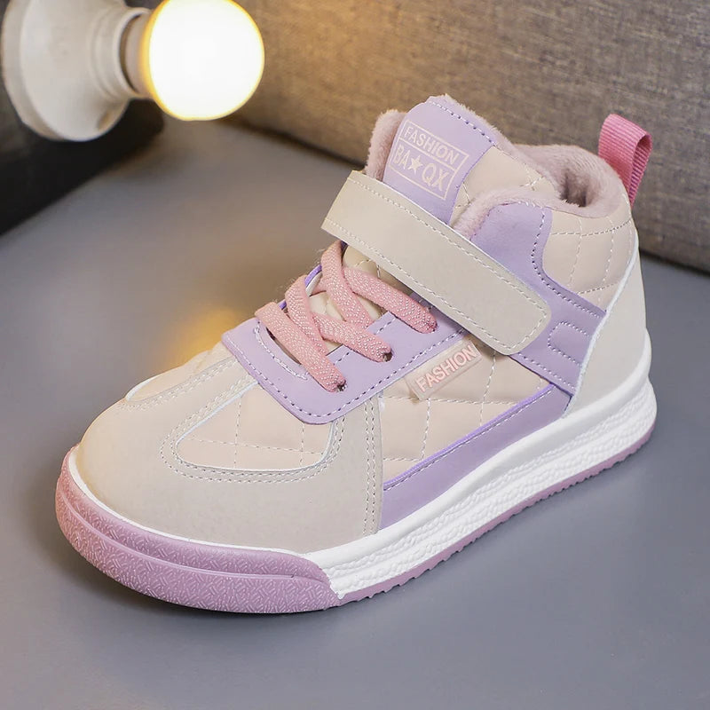2023 Children sports Fashion shoes  winter warm walking shoes Casual sneakers for kids