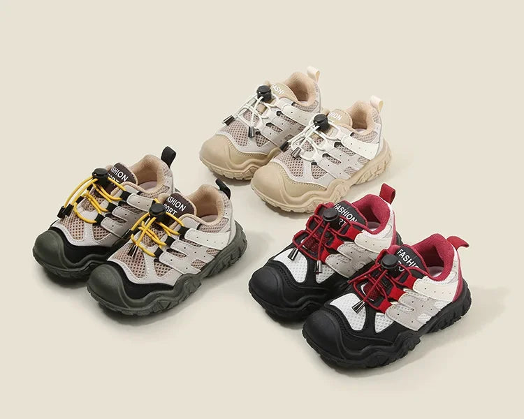 Kids Casual Footwear Boy Girl Outdoor Lightweight Running Sports Shoes Crash Resistant Toe Baby Infant Toddler Children Sneakers