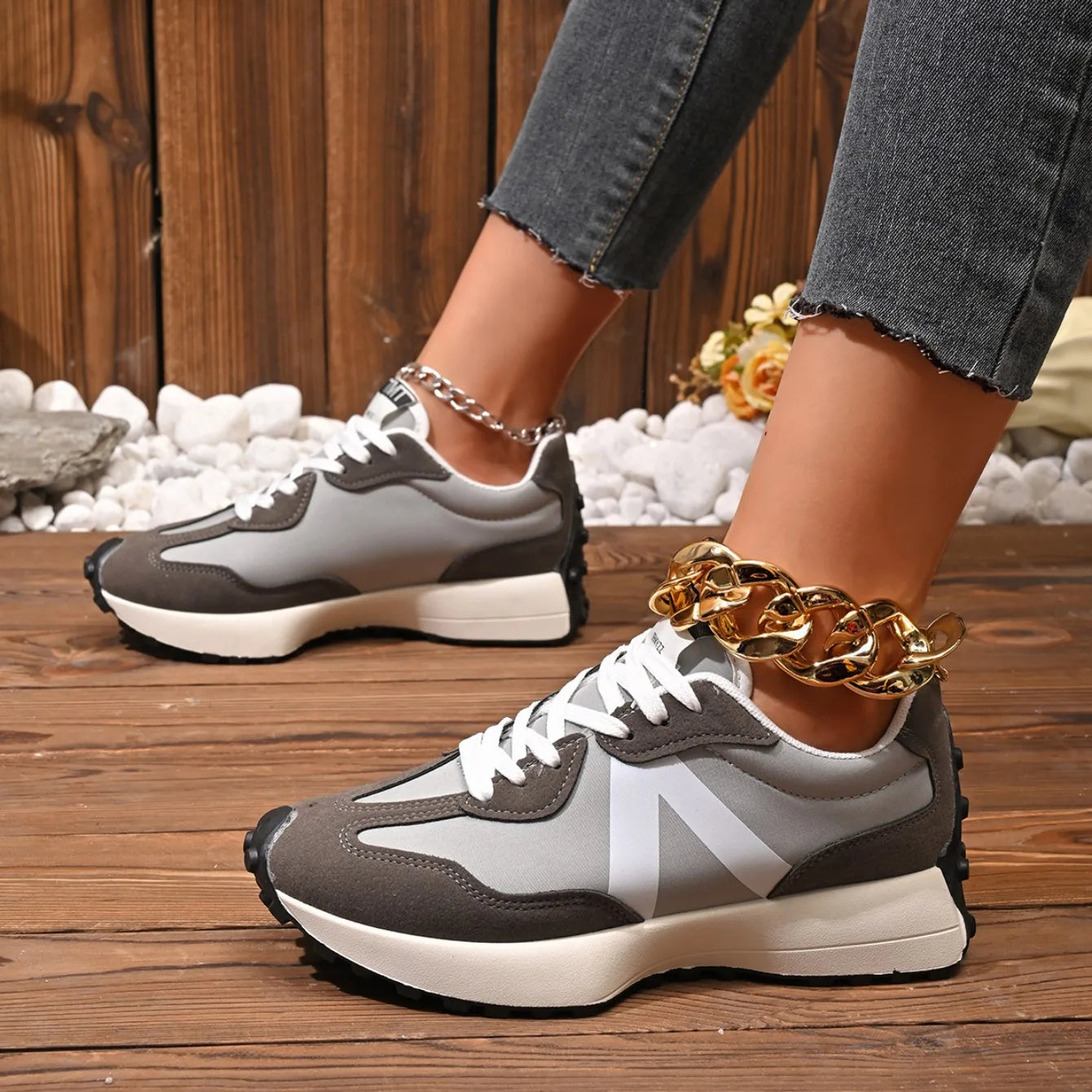 2025 Women Shoes Comfortable Quality Autumn Fashionable Sneakers Non-slip Wear-resistant Casual Couple Shoes Zapatos De Mujer