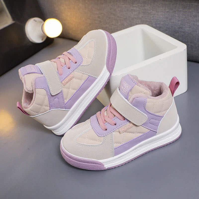 2023 Children sports Fashion shoes  winter warm walking shoes Casual sneakers for kids