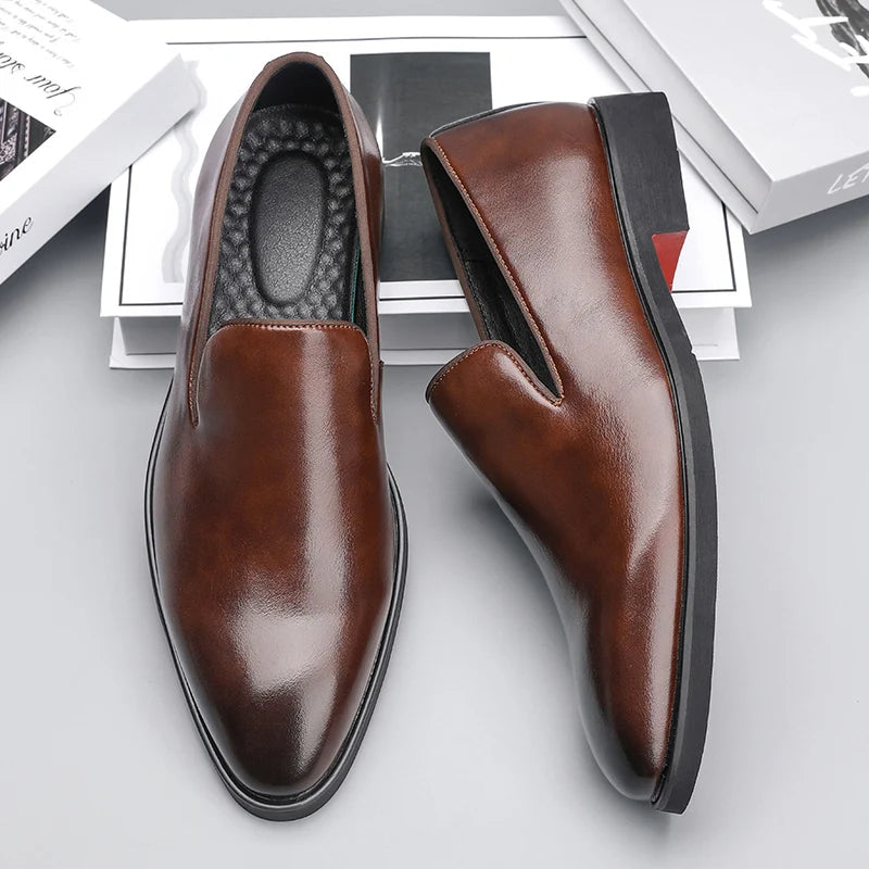 Size 38-48 Classic Le Fu Shoes for Men Casual Business Comfort Fashion Brand Shoes Men British Gentleman Social Shoes Men
