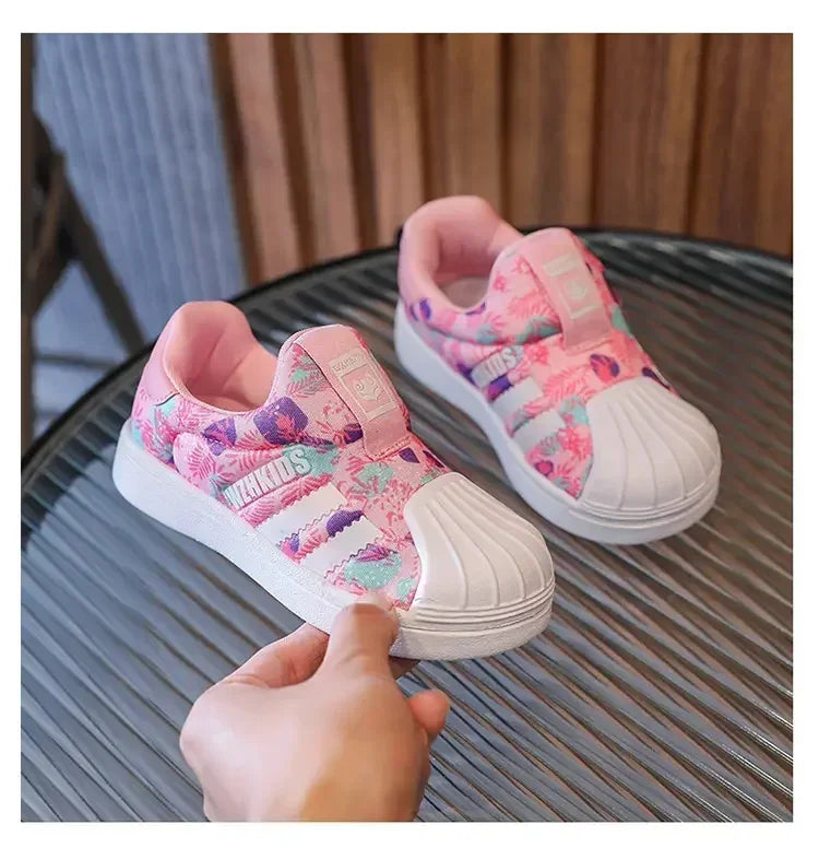 Kids Toddler Board Shoes 2025 Summer Soft Sole Fashion Spring Children's Sneakers Casual Baby Boys Girls Small White Shoes