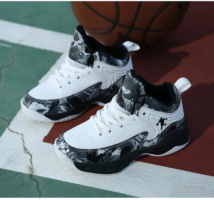 Children Sports Shoes 2025 Sneakers New Boys Brand Basketball Shoes for Kids Thick Sole Non-slip Child Boy Basket Trainer Shoes