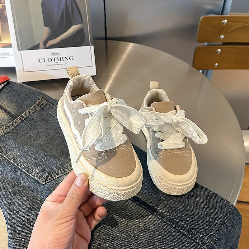 Kids Sneakers Fashion Round Toe Comfortable Fashion Non-slip Sports Shoes for Toddlers Children Soft Soled Casual Versatile Shoe