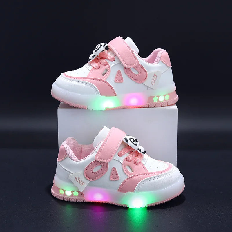 Kid Sneakers 2025 Autumn New Light Up Kid Shoe Trend Boy Sneakers Cute Girl Shoe Fashion Tennis Female Designer Shoe Кроссовки