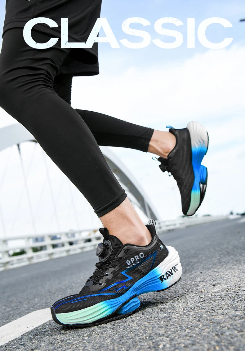 2025 New Men's Running Shoes Cushioning Carbon Plate Racing Marathon Athletic Shoes Comfortable Non-slip Sports Tennis Shoes