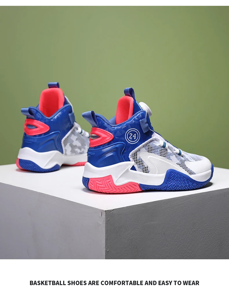 2025 New Children's Basketball Sports Shoes for Boys High Quality Running Kids Shoes Child Sneakers Non-Slip School Shoes