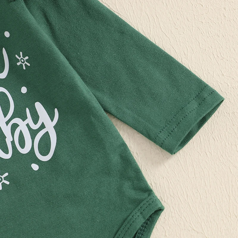 2024-08-20 Lioraitiin Christmas Infant Baby Girl Outfit Letter Ruffle Long Sleeve Romper Plaid Layered Ruffle Shorts Clothes