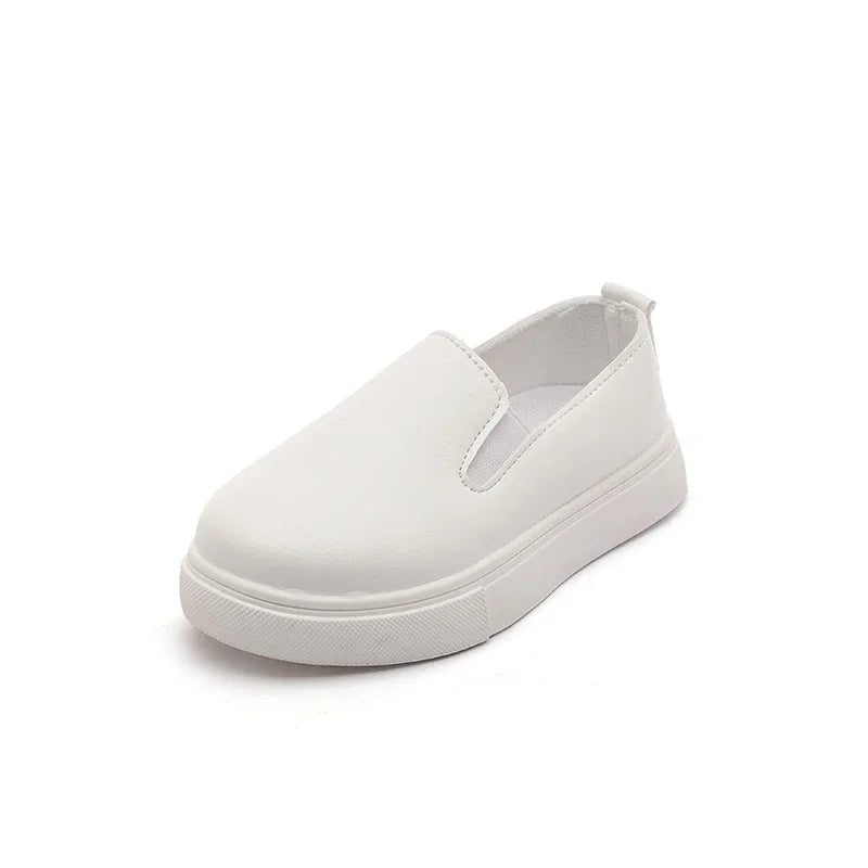 Classic Girls Pure White School Sneakers Versatile Fashion Simple Kids Causal Boys Tennis Shoes Non-slip Children's Sports Shoes