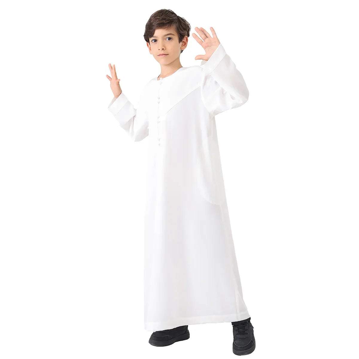 Eid Boys Muslim Clothing Saudi Arab Robe Kids Abaya Kaftan Prayer Islam Clothing Child Abaya Dress Ramadan Jubba Thobe Djellaba