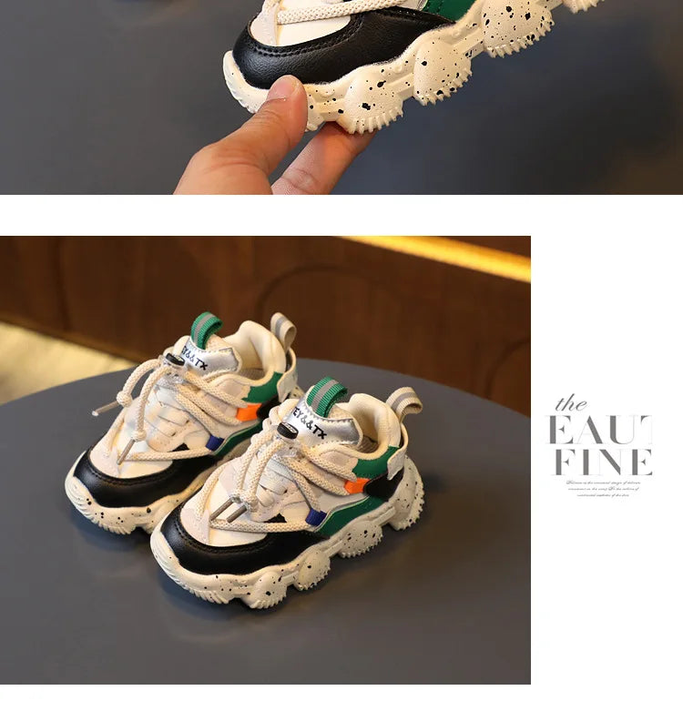 Children Casual Sneakers Kids Casual Sports Shoes Boy Girl Soft Sole Anti-slip Leisure Shoes Running Shoes 3 4 5 6 Year