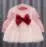 Children's Korean version dress girls' spring and autumn fashion long sleeved bow mesh dress baby's birthday dress 0-4Y