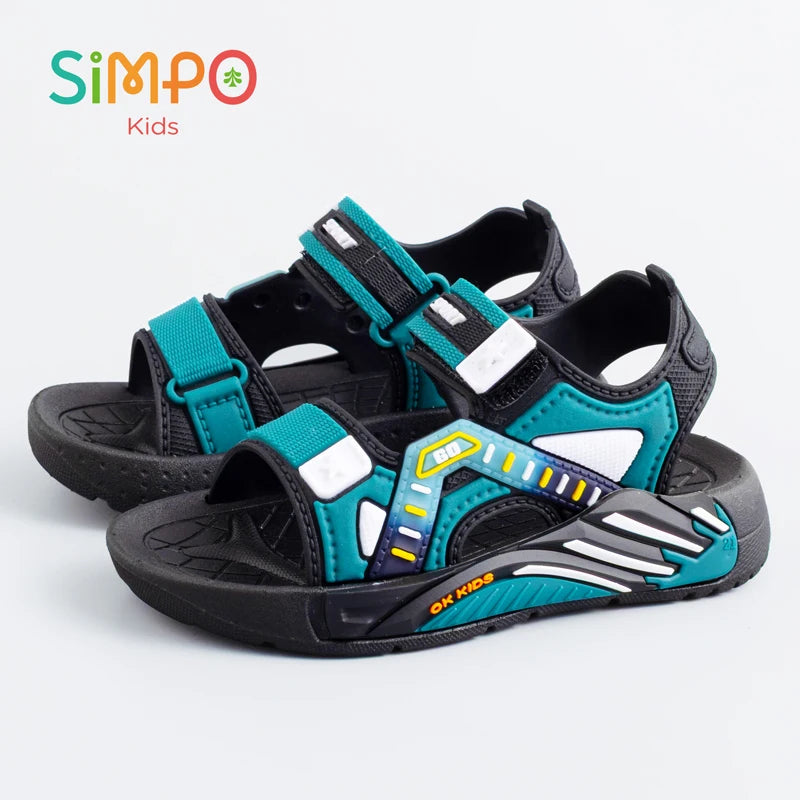 One Pairs of Summer Kids' Sandals Unisex Soft Bottom Casual Beach Shoes for Primary School Students