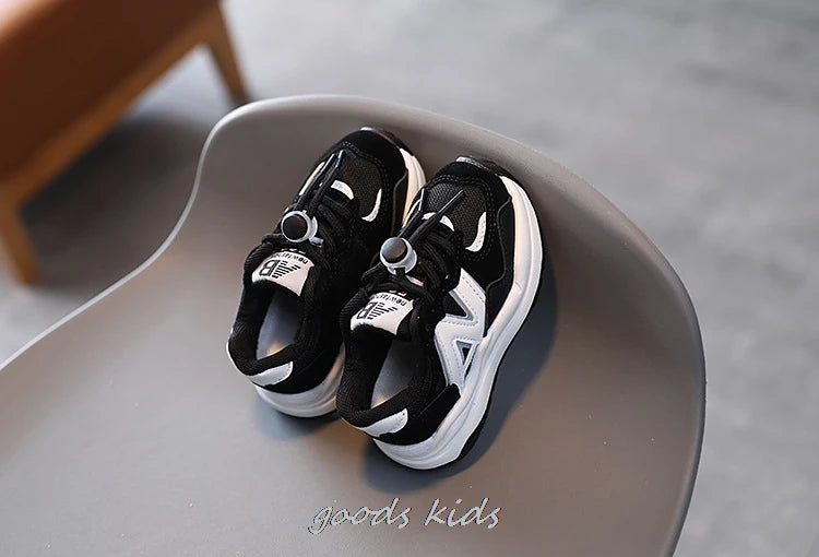 New Basket Kids Sneakers Boys Non-slip Shoes for Children Sneakers Girls Shoes Anti-slippery Leather Running Footwear Trainers