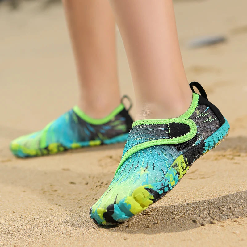 Kids Quick-Drying Shoes Anti Slip Wear-Resistant Cushioning Collision Prevention Soft Breathable Kids Quick-Drying Water Shoes