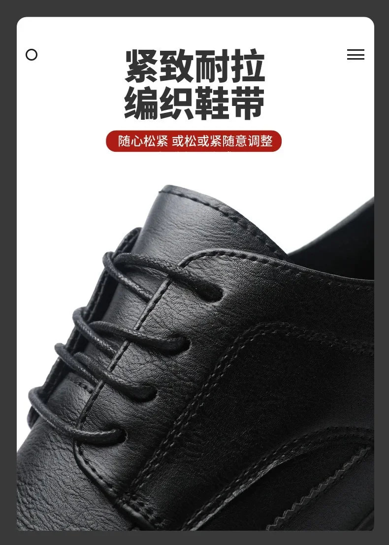 Classic Business Leather Shoes for Men Fashion Handcrafted Men's Dress Shoes Comfortable Flats Loafers Brand Men's Casual Shoes