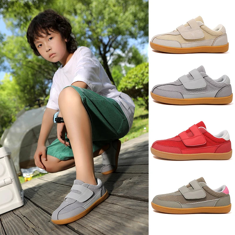 New Children's Soft Soled Board Shoes Boy's and Girl's Anti Slip Sports Rubber Shoes Lightweight Walking Shoes Casual Sneakers