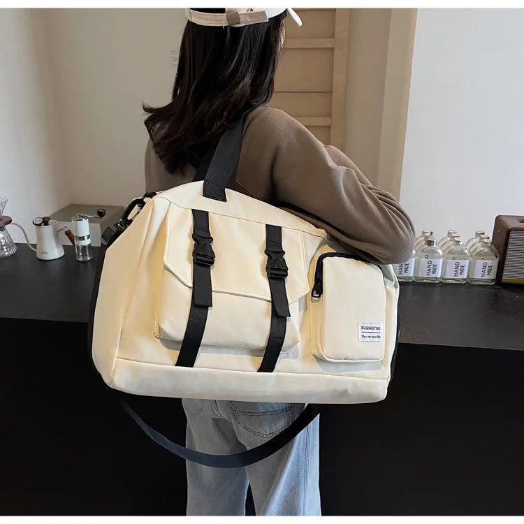 Funlin Large Capaci Multifunctional Sports Fitn Bag Independent oe Carent Simple Travel Bag oulder Bag Handbag