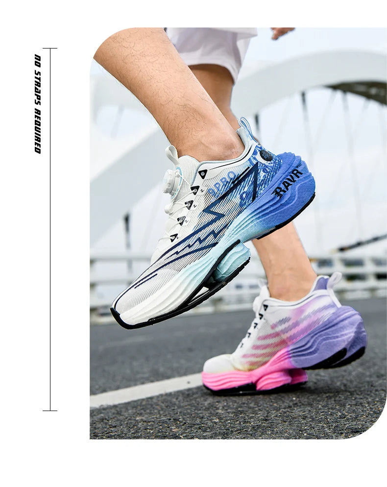 2025 New Men's Running Shoes Cushioning Carbon Plate Racing Marathon Athletic Shoes Comfortable Non-slip Sports Tennis Shoes