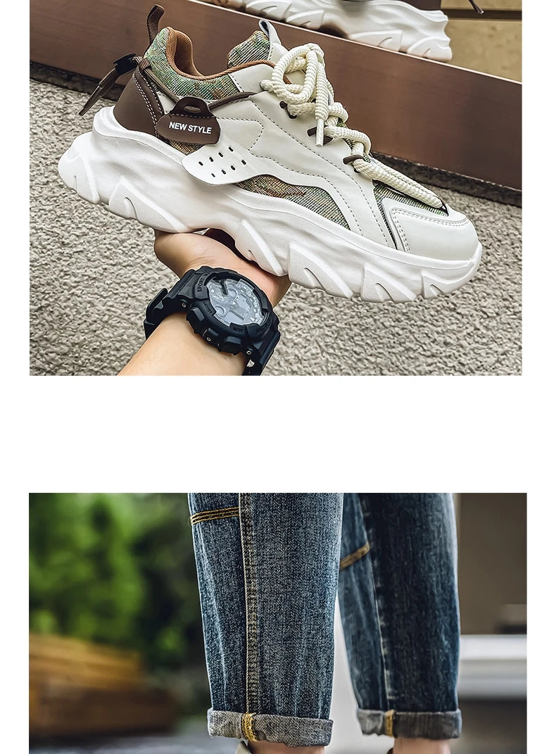 2024 New Shoes For Men Sneakers Male Casual Mens Shoe Big Shoelace Trainer Race Breathable Shoes Fashion Loafers Running