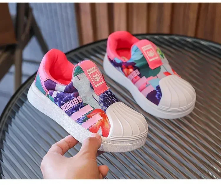 Kids Toddler Board Shoes 2025 Summer Soft Sole Fashion Spring Children's Sneakers Casual Baby Boys Girls Small White Shoes
