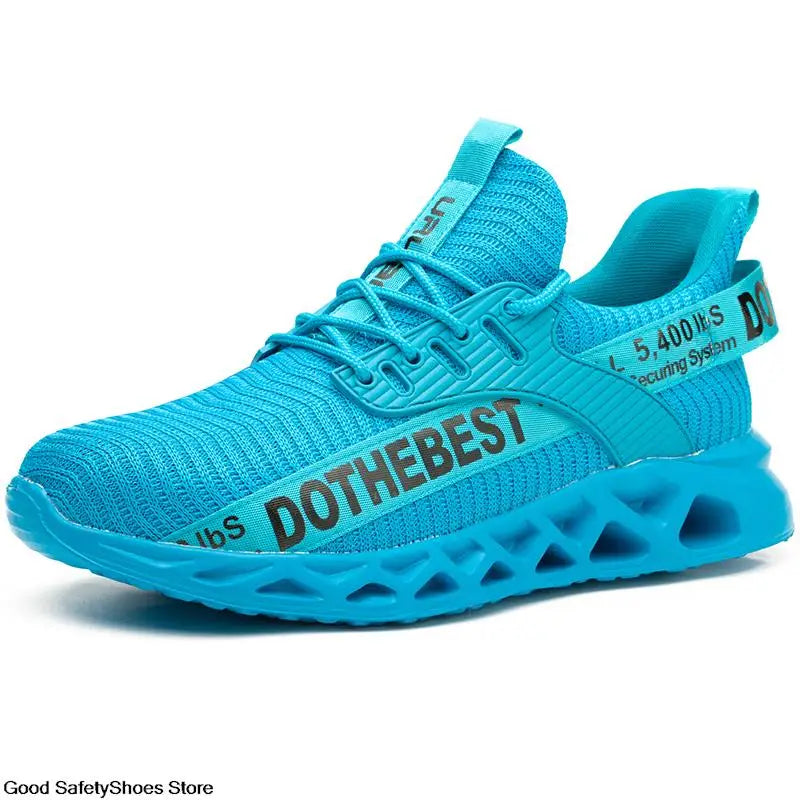 Safety Shoes Men For Work Sneakers Women Men Steel Toe Work Shoes Security Protective Shoes Lightweight Anti-Smash Anti-Puncture