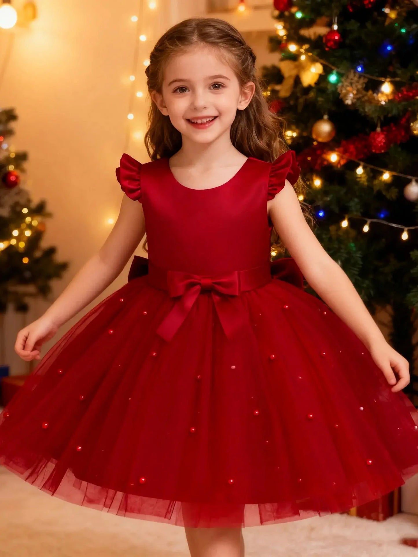 Kids Christmas Dresses for Girls Clothes Children's Clothing Princess Girls Dress Dance Wear Stage Party Lace Cosplay Costumes